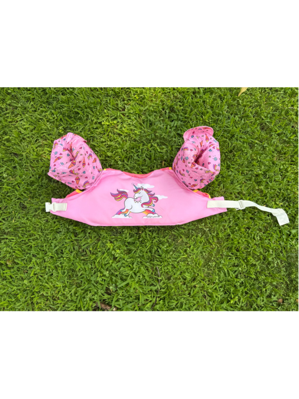 Kids Unicorn Swim Life Vest Puddle Jumper Pink Yellow 33-55 lbs